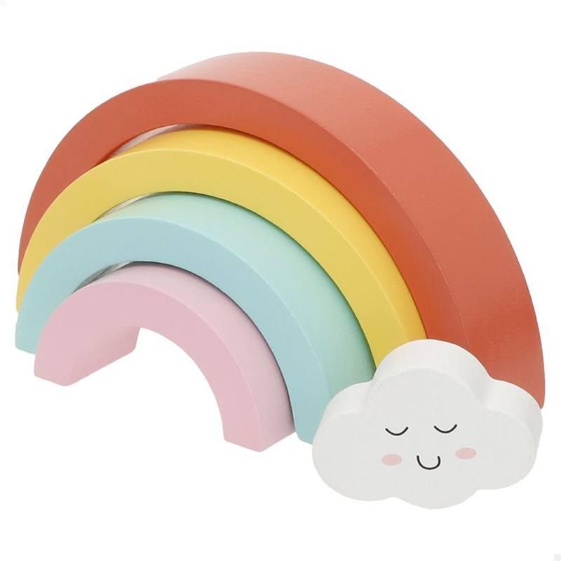 Set Arcoiris de Madera con Figuras Unicornio - Imagen 1
