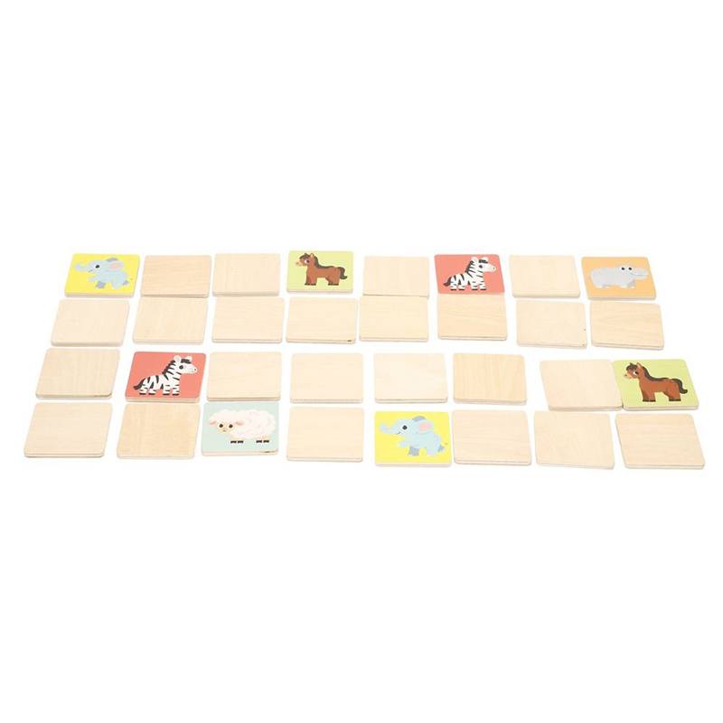 Woomax Juego de memoria de madera Animalitos