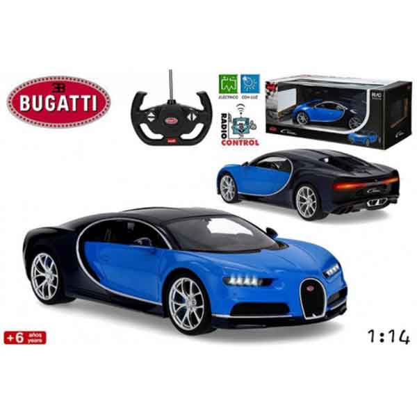 Coche RC Bugatti Chiron Azul 1:14 - Imatge 1