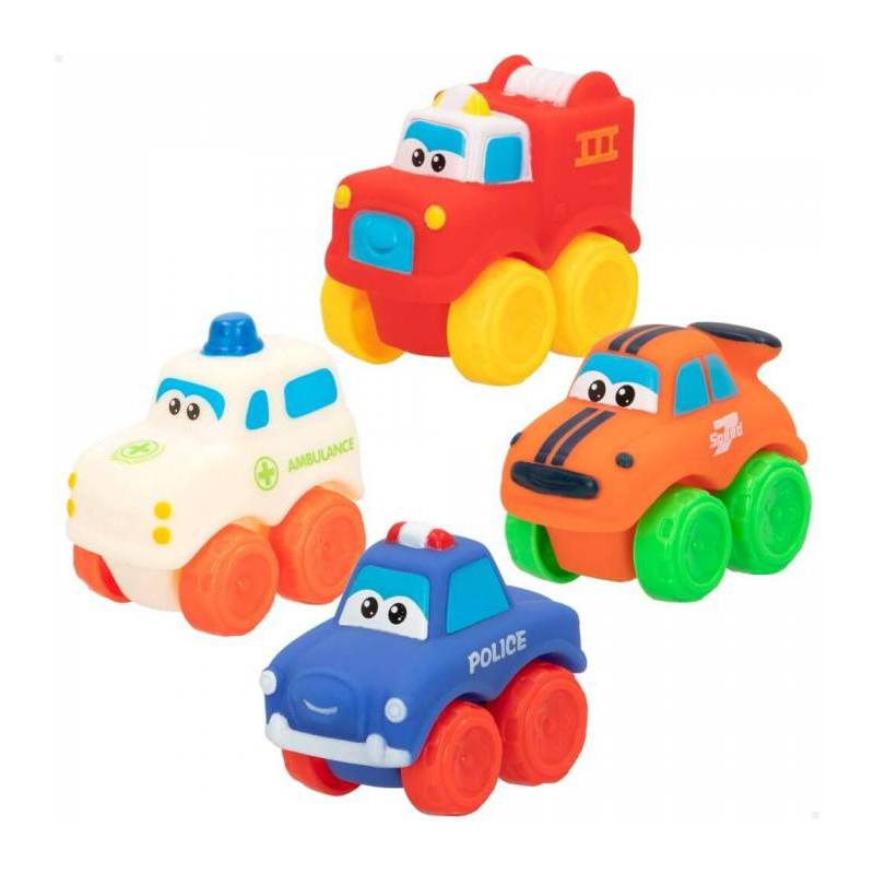 Pack 4 coches blanditos infantiles Wave Racers