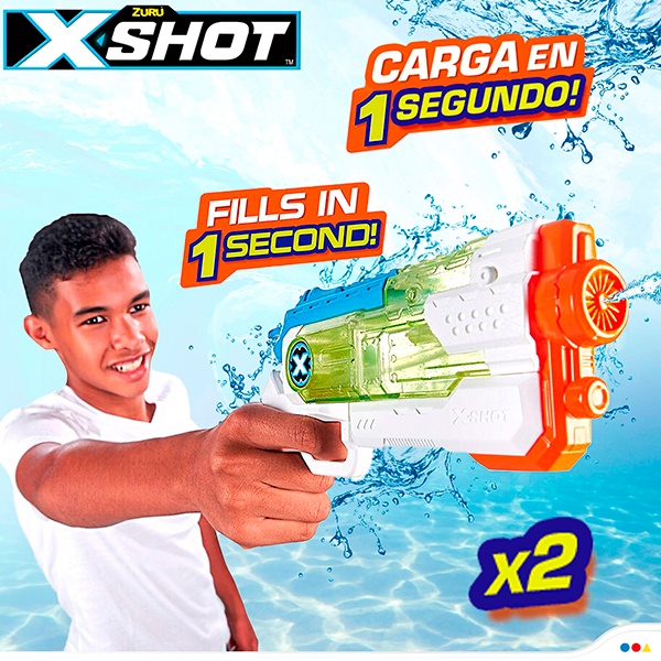 Conjunto de 2 Pistolas Água X-Shot Water - Imagem 1