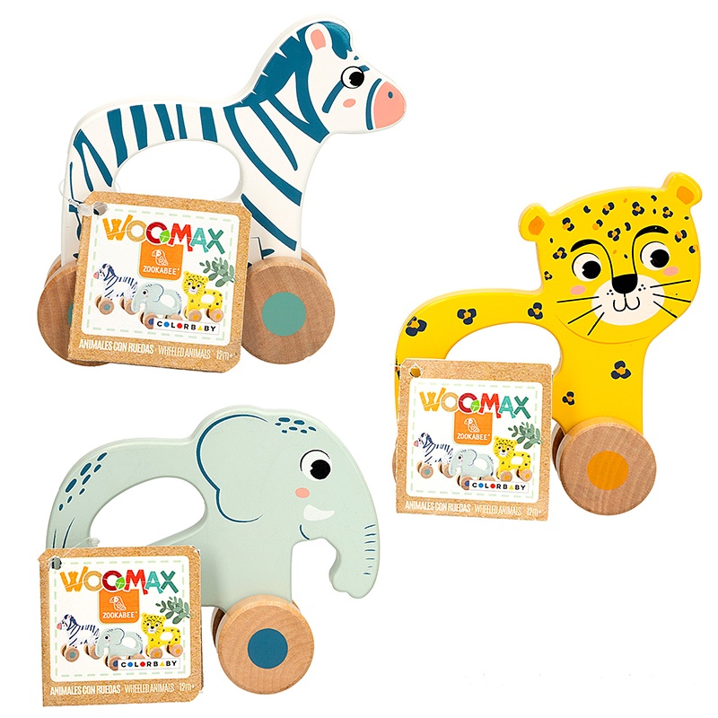 Animal con Ruedas de Madera