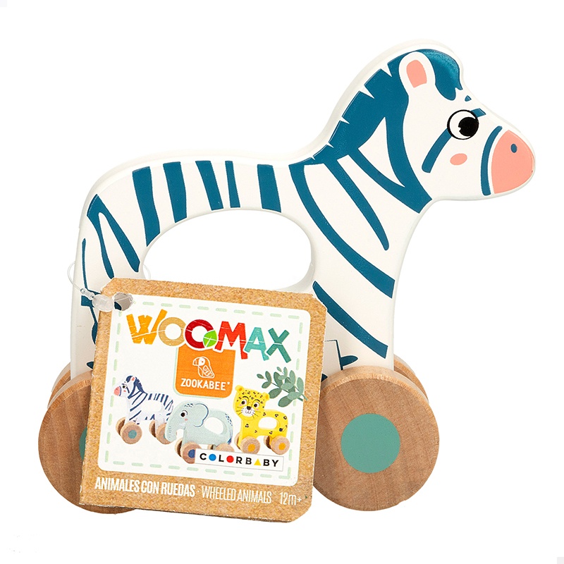 Animal con Ruedas de Madera - Imagen 1