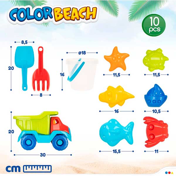 Bolsa con Camión y Accesorios de Playa - Imagen 2