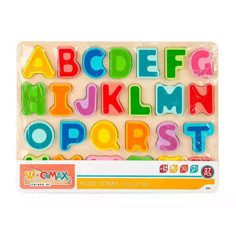 Woomax Puzzle Letras de Madeira 27p