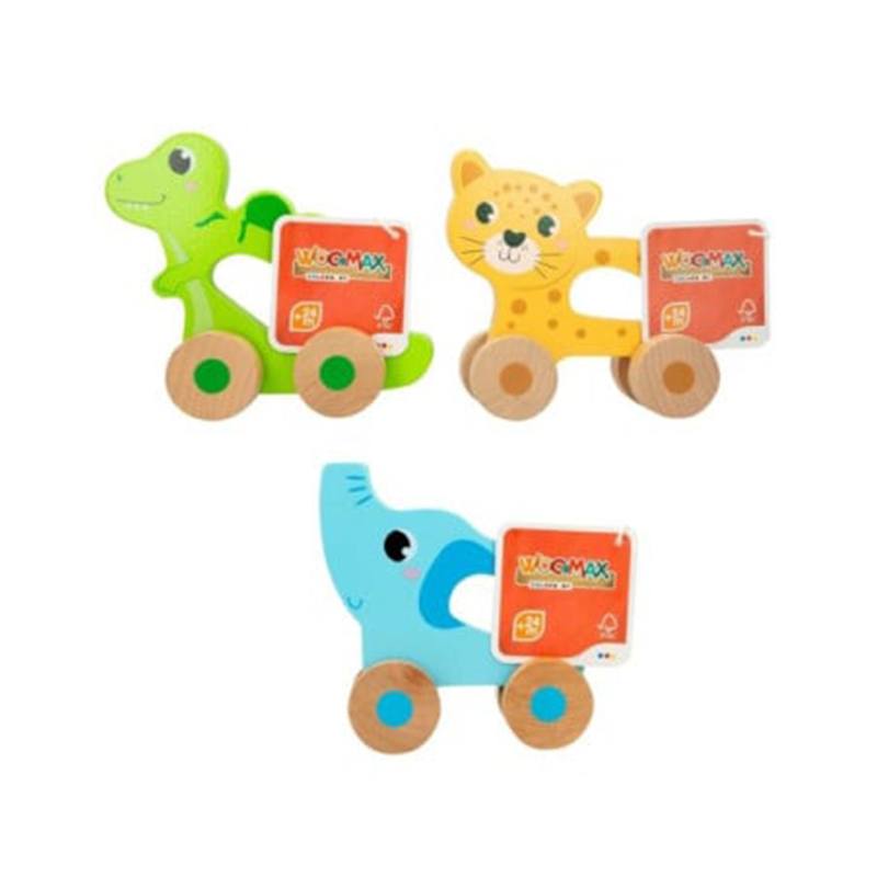 Animalzinho de madeira com rodas