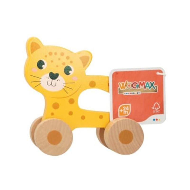Animalzinho de madeira com rodas - Imagem 3