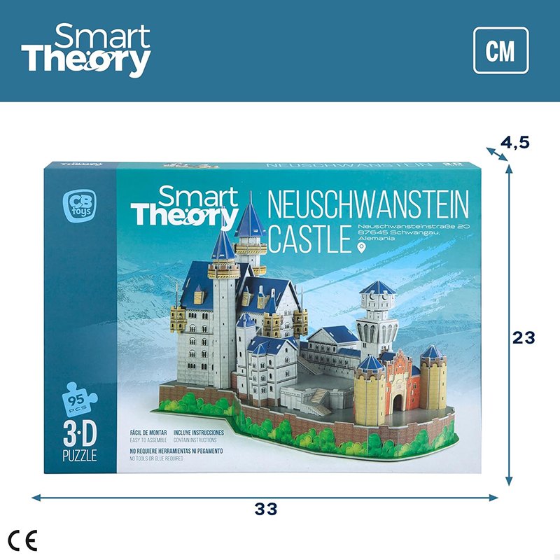 Puzzle 3D Castillo Neuschwanstein 95p - Imagen 1