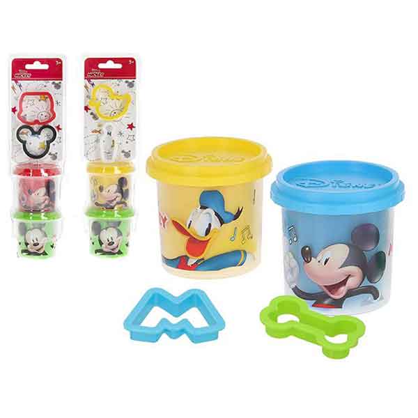 Mickey Mouse Pack 2 Botes Plastilina y Moldes - Imagen 1