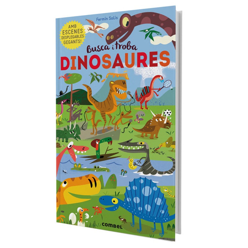 Libro Infantil Busca i Troba Dinosaures - Catalán
