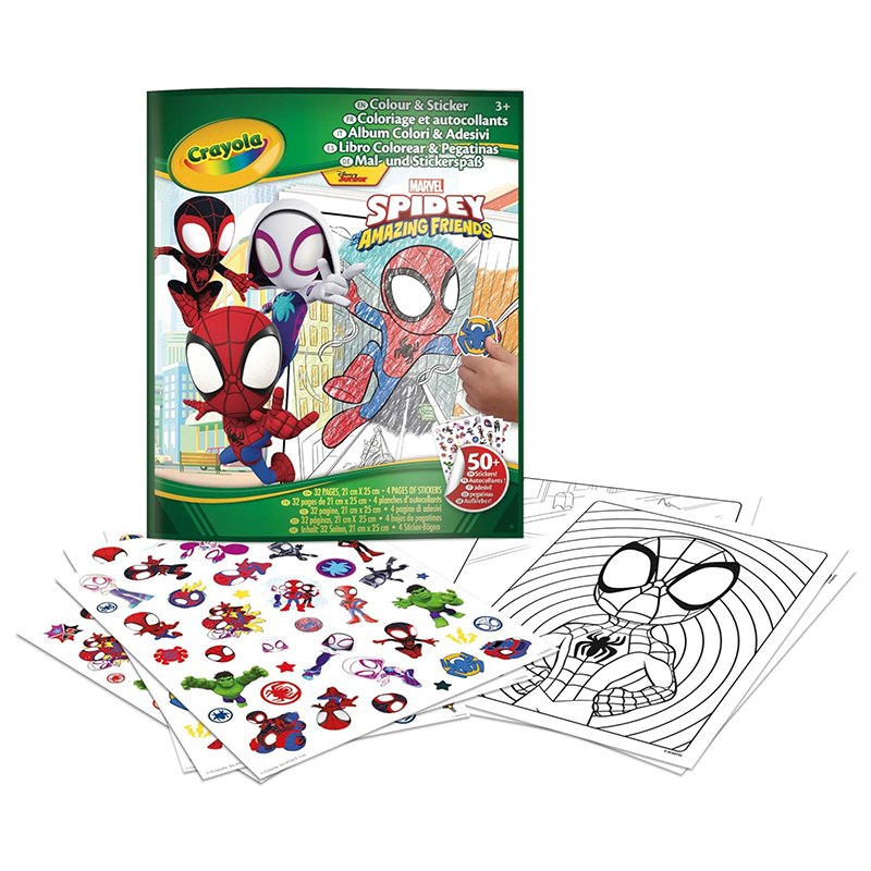 Spidey Libro para Colorear con Pegatinas