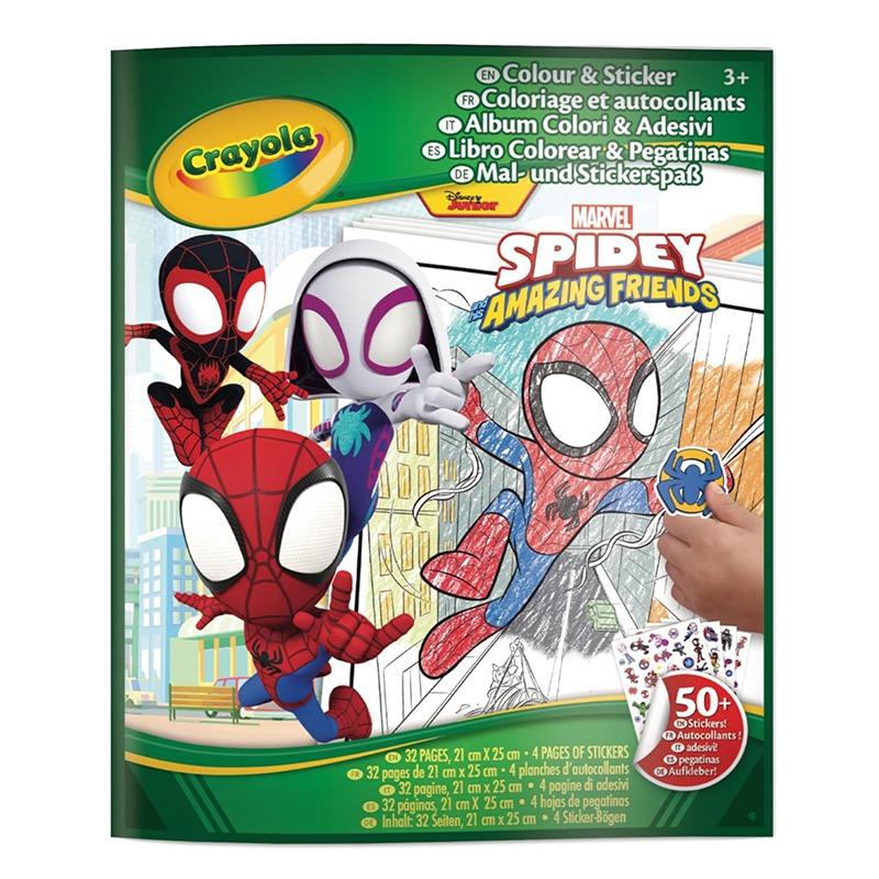 Spidey Libro para Colorear con Pegatinas - Imagen 1
