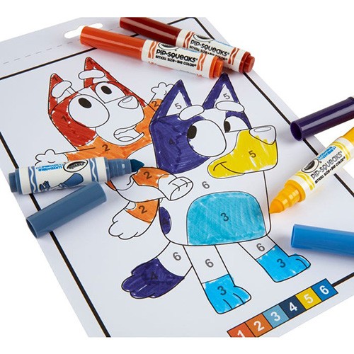 Bluey Livro Color by Number - Imagem 1