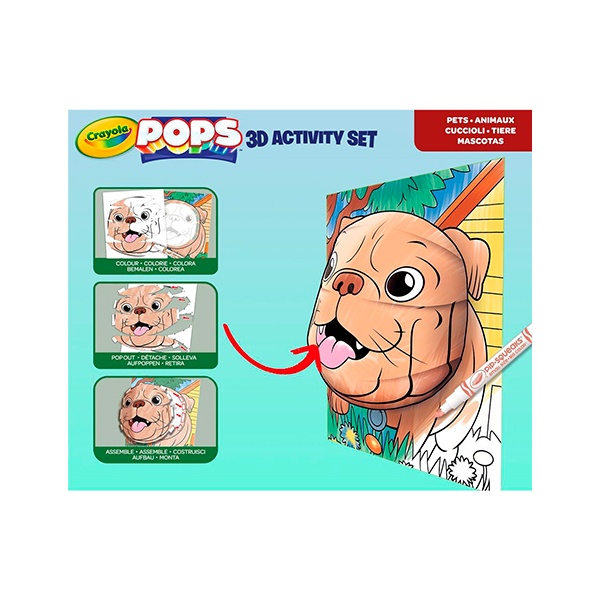 Set Actividades Color Pops 3D Mascotas - Imatge 3