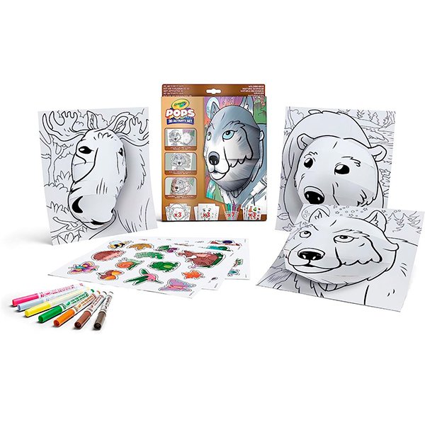 Set Actividades Color Pops 3D Natura Salvaje - Imagen 1