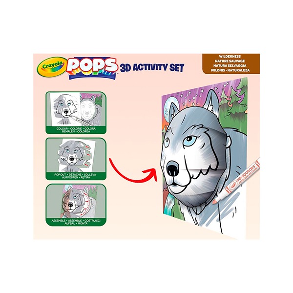Set Actividades Color Pops 3D Natura Salvaje - Imagen 2