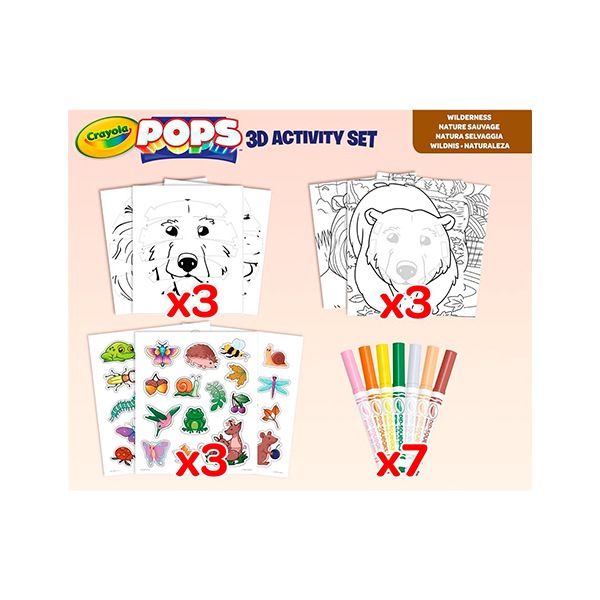 Set Actividades Color Pops 3D Natura Salvaje - Imagen 3