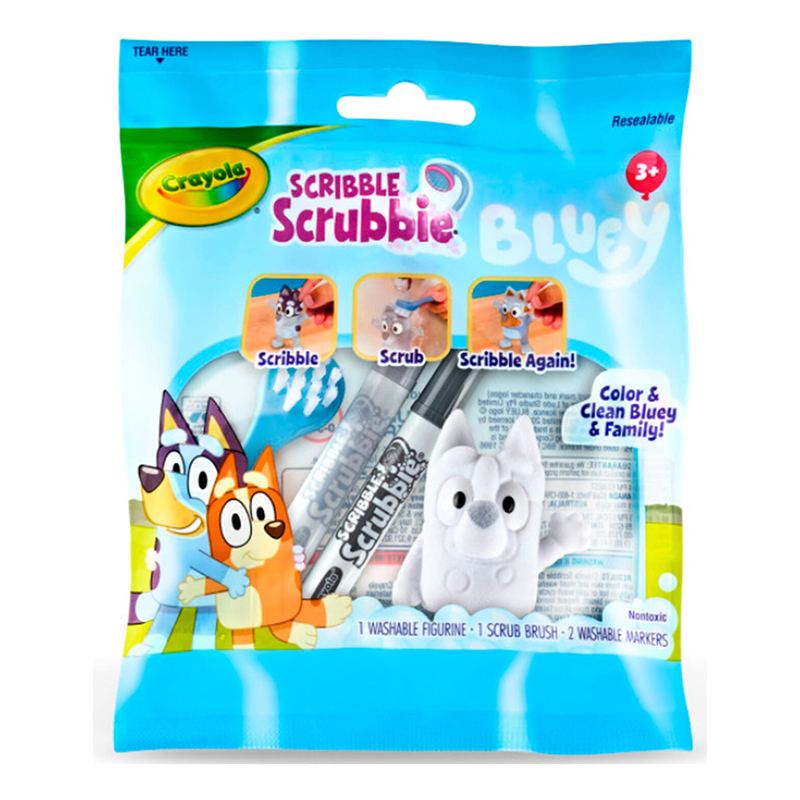Bluey Scribble Scrubbie Sobre con Figura