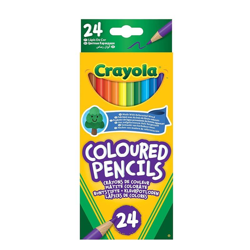 Crayola Caja 24 Lápices de Colores de Madera