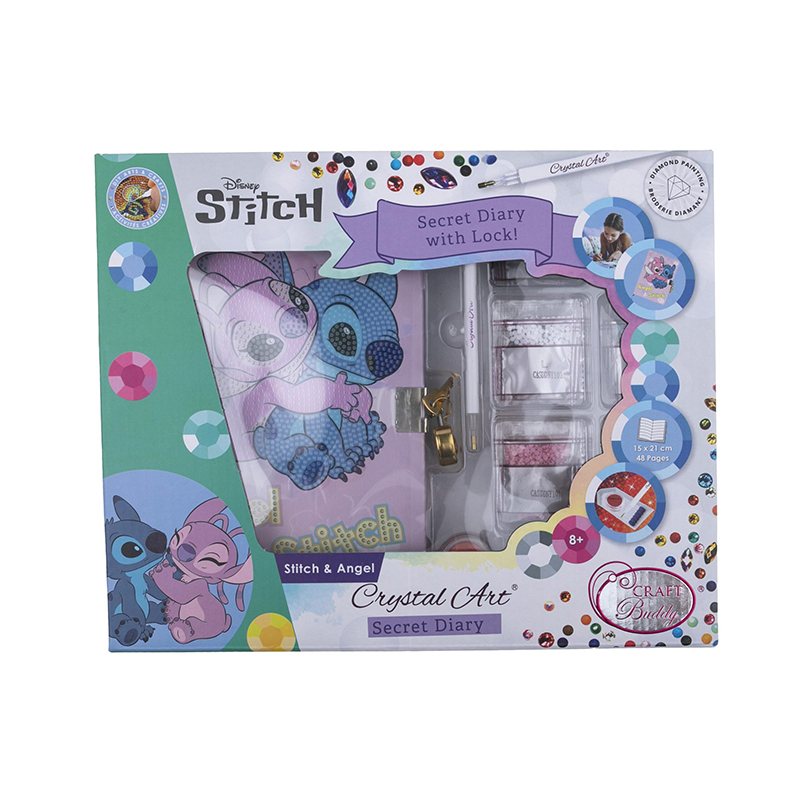 Stitch Crystal Art Diario Secreto Stitch y Angel