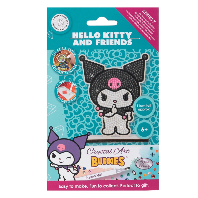 Hello Kitty Crystal Art Buddies Kuromi