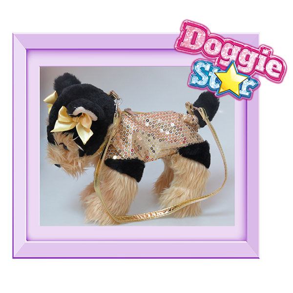 Bolso Peluche Perro Yorkshire Dorado Doggie Star - Imatge 1