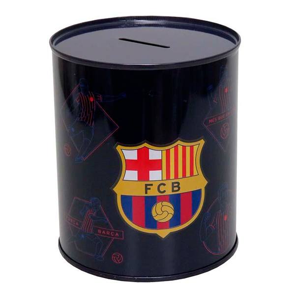FC Barcelona Mealheiro de Metal Cilíndrico - Imagem 1