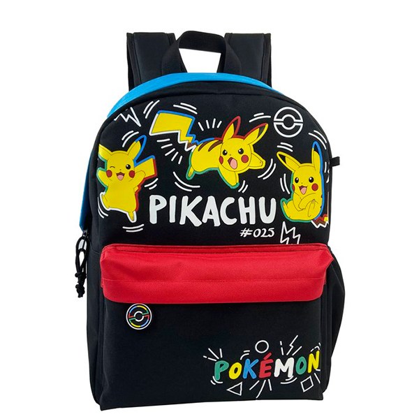 Pokémon Mochila Pikachu 40cm - Imagem 1