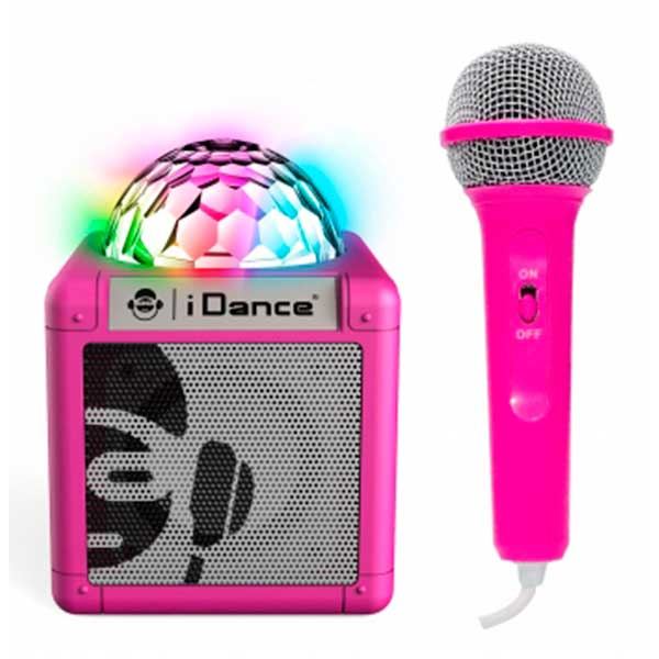 Karaoke Cube 100 Micro i Llums Rosa - Imatge 1