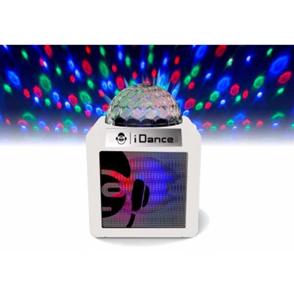 Karaoke Cube 100 Micro y Luces Disco Blanco - Imatge 2