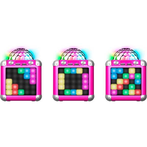 Karaokê Party Cube Rosa com Micro BC100X - Imagem 3