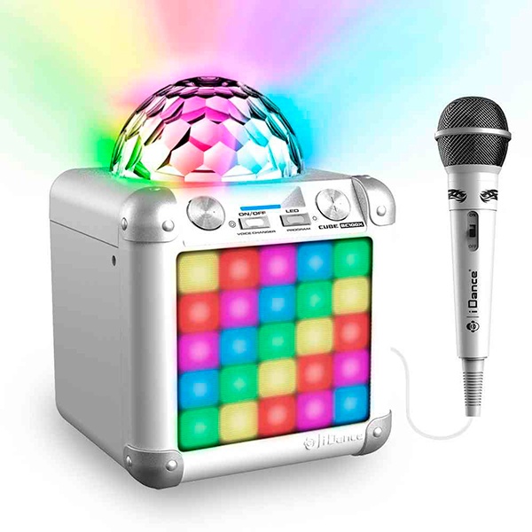 Karaokê Party Cube Branco com Micro BC100X - Imagem 1