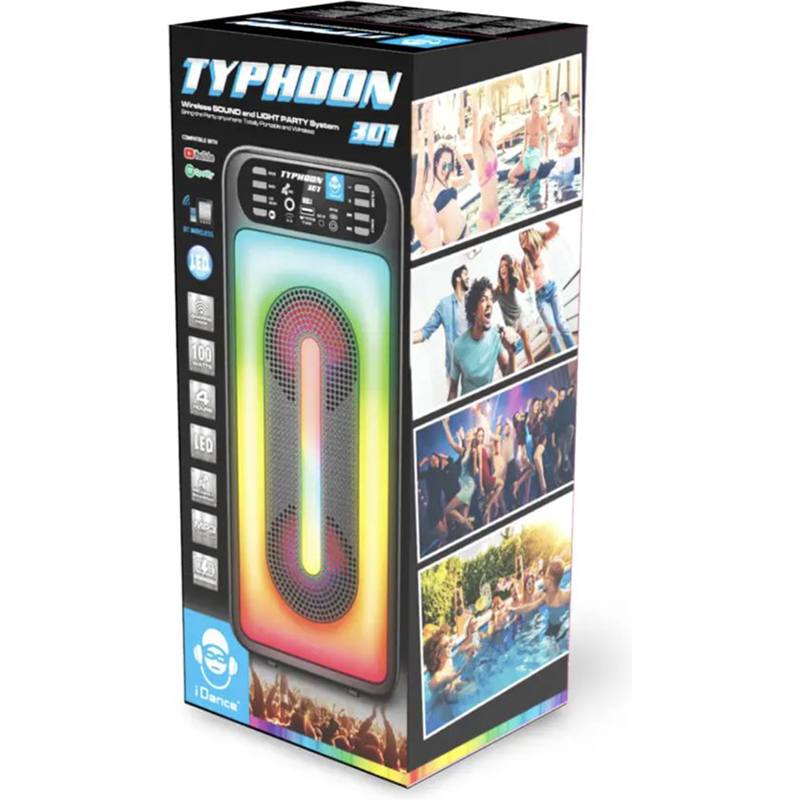 iDance Altifalante Typhoon 301 Bluetooth Speaker Partybox JOGUIBA