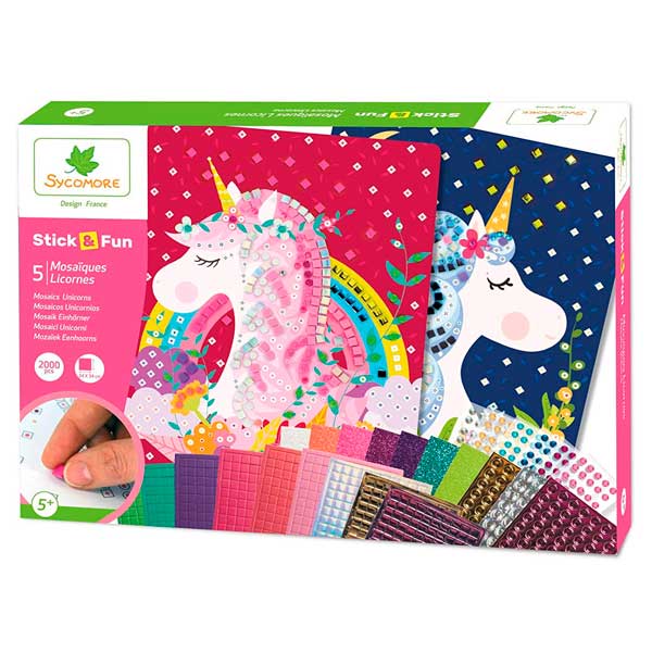 Caixa Stick & Fun 5 Mosaics Unicorns - Imatge 1