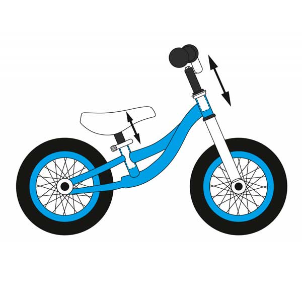 Bicicleta Funbee Azul sin Pedales - Imagen 2