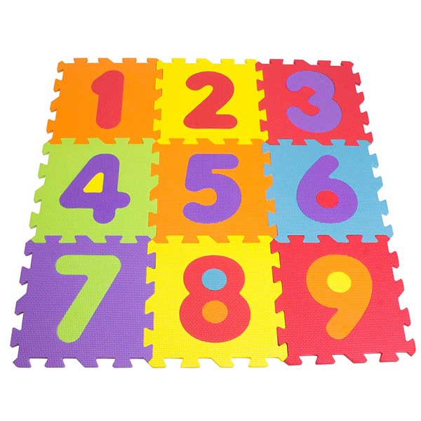 Catifa Puzzle 9p Foam Números - Imatge 1