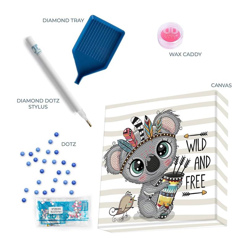 Diamond Dotz Koala Selvagem e Livre - Imagem 3