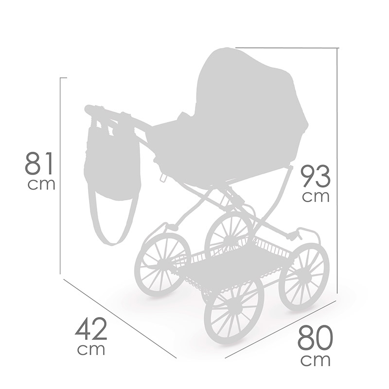 DeCuevas Carro de Muñecas Vintage Plegable - Imagen 6