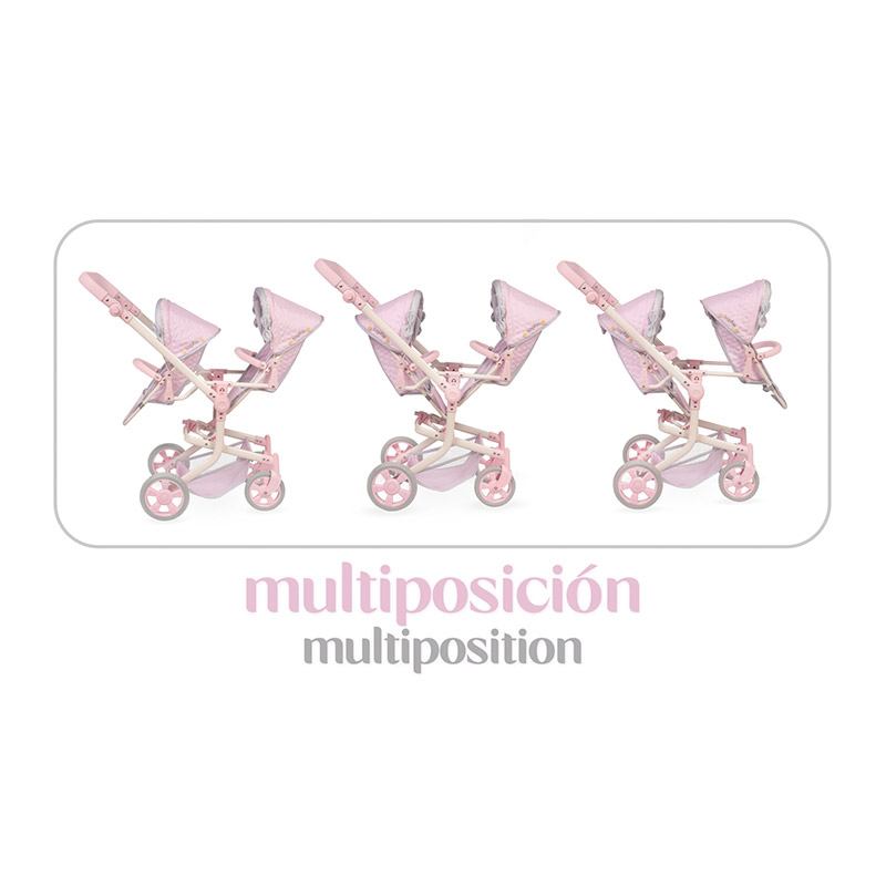 Decuevas Carro de Muñecas Sophie Silla Gemelar Plegable - Imagen 6