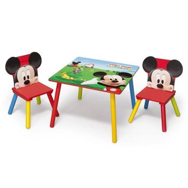 Conjunt Taula i Cadires Fusta Mickey Mouse - Imatge 1