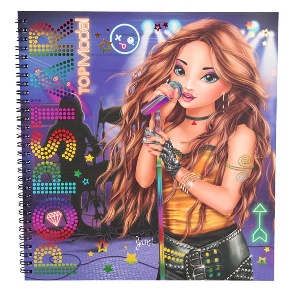 Cuaderno para Colorear Top Model Popstar - Imagen 1
