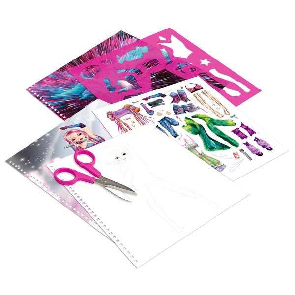 Cuaderno para Colorear Top Model Popstar - Imagen 1