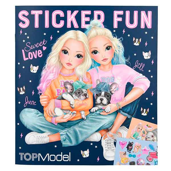 Top Model Caderno Sticker Fun Frenchie - Imagem 1