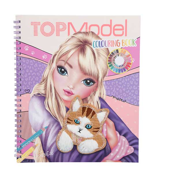 Top Model Notebook Coloring Book Kitten - Imagem 1