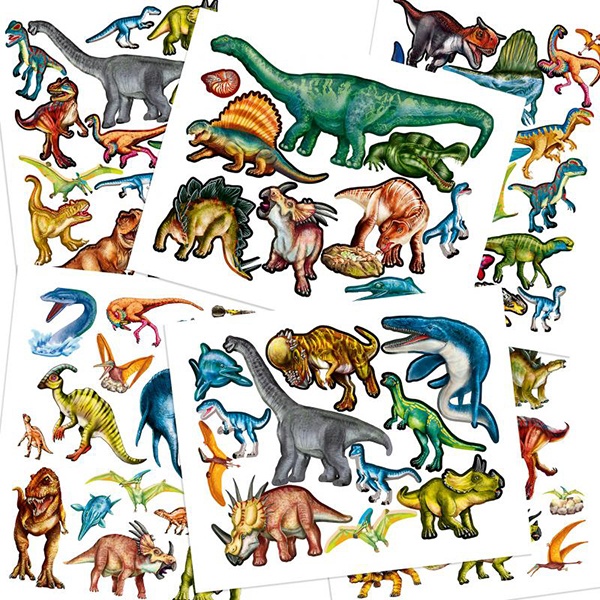 Dino World Caderno com Adesivos - Imagem 3