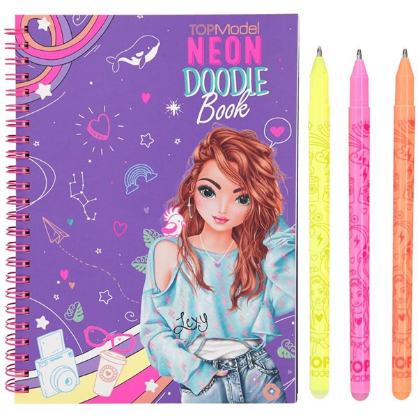 Top Model Neon Doodle Book - Imagen 1