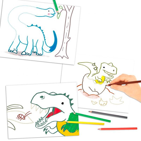 Dino World Libro de Colorear Mini Dino - Imagen 1