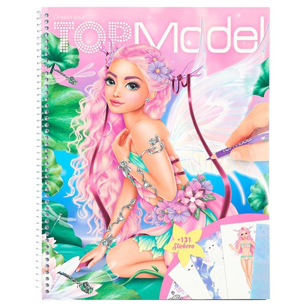 Top Model Cuaderno Colorear Fantasy - Imagen 1