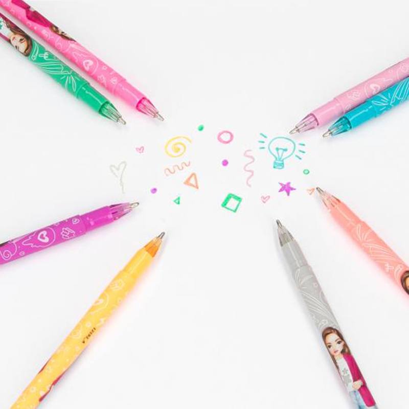 Top Model Juego de Bolígrafos de Gel con Purpurina Arco Iris - Imagen 2