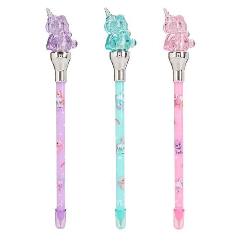 Ylvi Bolígrafo con Unicornio y Luz LED - Imagen 1